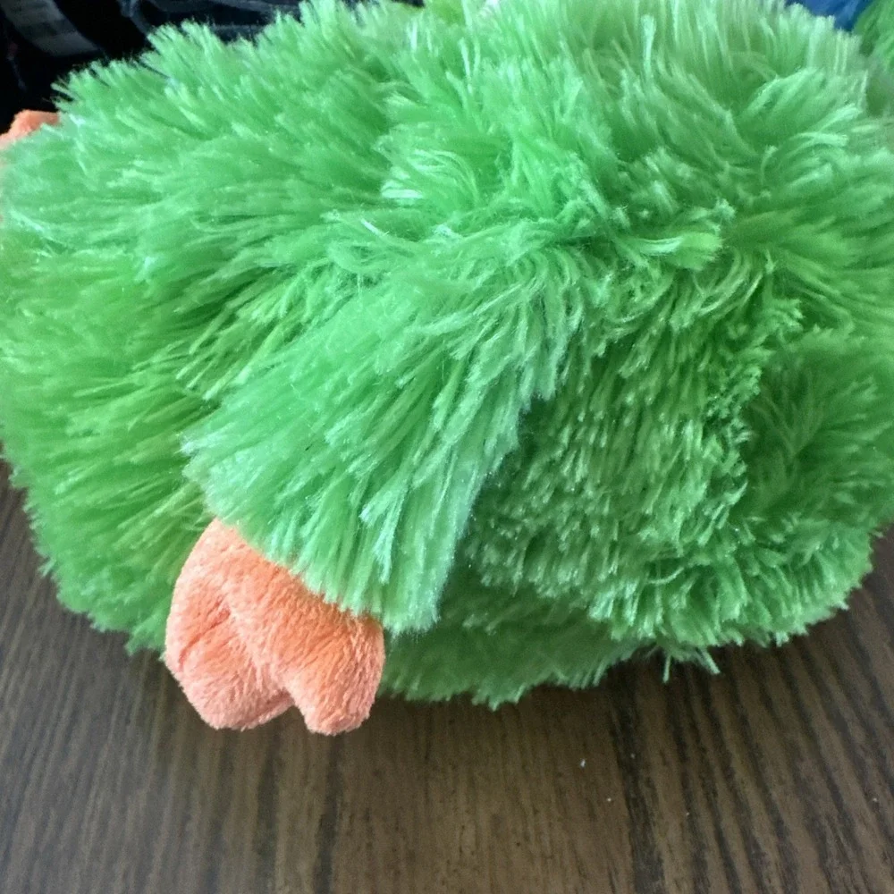 Ty Beanie Baby Monstaz Maxine Fuzzy Green Monster Plush Stuffed Animal No Sound